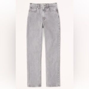 Abercrombie Ultra High Rise 90s Straight Jean extra long